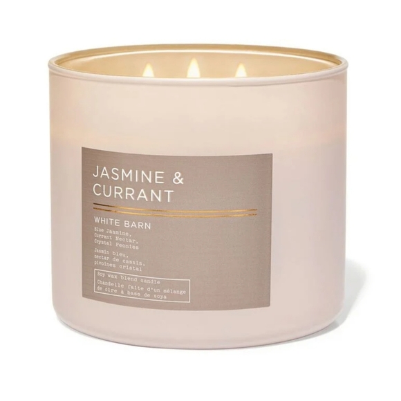 🛍BOGO 50% OFF🕯NWT‼️ White Barn "Jasmine & Currant" 3-wick Candle - Picture 7 of 10